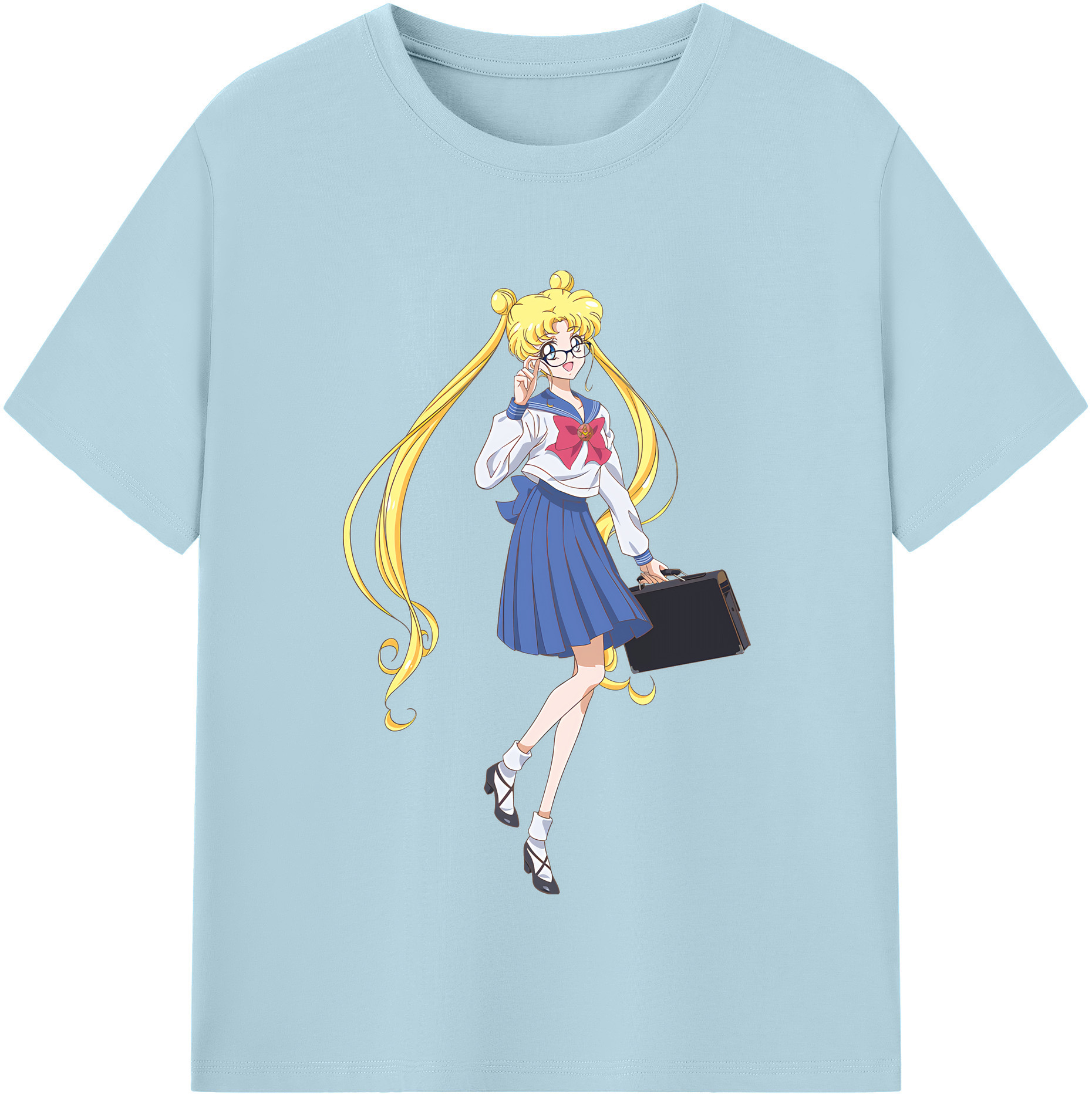 （画像用） 美少女戦士セーラームーン 愛野 美奈子 あいの みなこ Sailor Moon Aino Minako 綿100％半袖Tシャツ（フロントプリント）